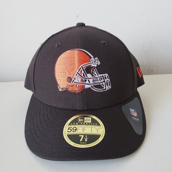 New Era Cleveland Browns 59Fifty Fitted Sz 7 1/8 Hat Cap Low Profile NFL New - Picture 1 of 10
